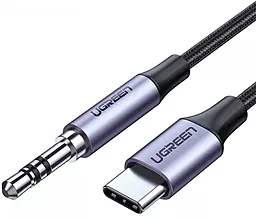 Аудио кабель Ugreen AV143 Aux mini Jack 3.5 mm - USB Type-C M/M Cable 1 м gray - миниатюра 2
