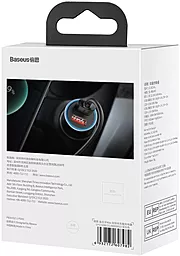Автомобільний зарядний пристрій Baseus Golden Contactor Max Dual 60w 2xUSB-A ports dark gray (CGJM000013) - мініатюра 6