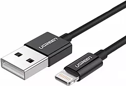 USB Кабель Ugreen US155 12W 2.4A USB 2.0 Lightning Cable Black (80822) - мініатюра 2