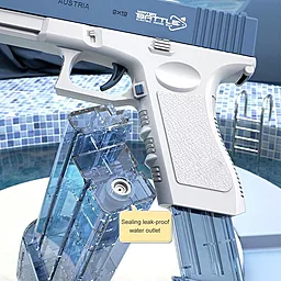Водный пистолет Glock Electric Water Storage Gun Pistol Shooting Toy - миниатюра 7
