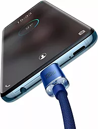 Кабель USB PD Baseus Crystal Shine 20V 5A USB Type-C - Type-C Cable Blue (CAJY000603) - миниатюра 3