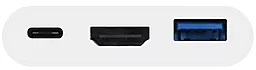 Мультипортовый USB Type-C хаб Macally USB-C -> HDMI/USB/USB-C White (UCHDMI4K)