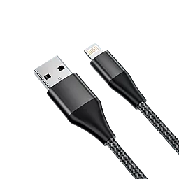 USB Кабель Powermax Basic Lightning Cable Black - мініатюра 2