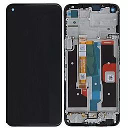 Дисплей Realme 8i с тачскрином и рамкой, оригинал, Black