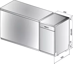 Посудомоечная машина Whirlpool WSFO 3O23 PF - миниатюра 12