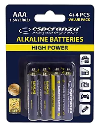 Батарейки Esperanza AAA / LR03 Alkaline (EZB104) BLISTER CARD 8шт 1.5 V