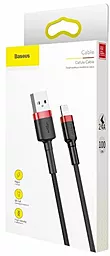 USB Кабель Baseus Cafule Lightning Cable Black/Red (CALKLF-B19) - мініатюра 3