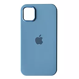 Чехол Epik Silicone Case Metal Frame для iPhone 14 Plus Navy blue