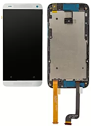 Дисплей HTC Desire 601 (315n) с тачскрином и рамкой, White