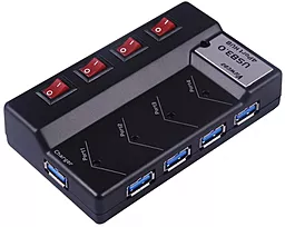 USB-A хаб Viewcon Black 4хUSB 3.0 (VE324)