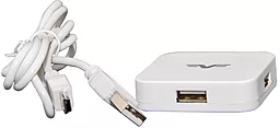 USB-A хаб Frime 4хUSB2.0 Hub White (FH-20021)