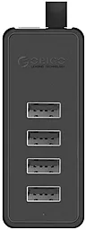 Концентратор (USB-HUB) мультипортовый PowerPlant ORICO W5P-U2-030-BK-PRO 4xUSB 2.0 + 1xUSB-C 0.30m Black (CA911424) - миниатюра 2