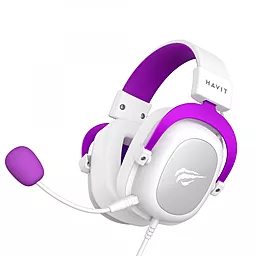 Наушники Havit HV-H2002d Gaming White/Purple - миниатюра 2