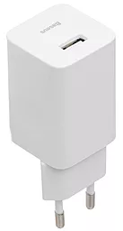 Мережевий зарядний пристрій з швидкою зарядкою Baseus Home Charger 1USB QC3.0 White (CCALL-BX02)