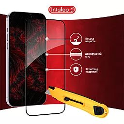 Защитное стекло Intaleo Full Glue для Apple iPhone 14 Pro Max  Черный (1283126542107) - миниатюра 5