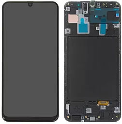 Дисплей Samsung Galaxy A30 A305 з тачскріном і рамкою, (OLED), Black