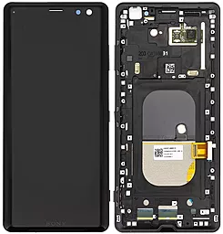 Дисплей Sony Xperia XZ3 (H8416, H9436, H9493, H9496) с тачскрином и рамкой, оригинал, Black