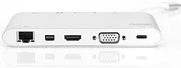 Мультипортовый USB Type-C хаб Digitus Universal Docking Station USB-C Silver (DA-70861) - миниатюра 3
