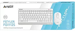 Комплект (клавиатура+мышка) A4Tech FG1112S USB White - миниатюра 5