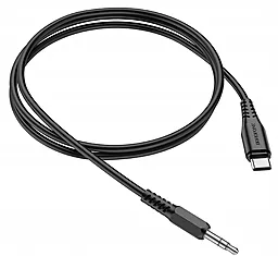 Аудио кабель Borofone BL8 AUX mini Jack 3.5 - USB Type-C M/M 1 м black - миниатюра 2