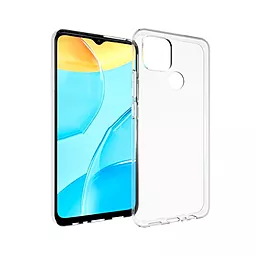 Чехол Silicone Case WS для Oppo A15, A15s, A35 Transparent