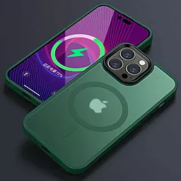 Чохол Epik TPU+PC Metal Buttons with MagSafe Colorful для Apple iPhone 15 Pro Green - мініатюра 2