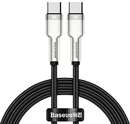 USB PD Кабель Baseus Cafule Metal 20V 5A 2M USB Type-C - Type-C Cable Black (CATJK-D01)
