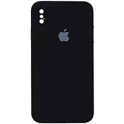 Чехол Silicone Case Full Camera Square для Apple iPhone XS Max  Black