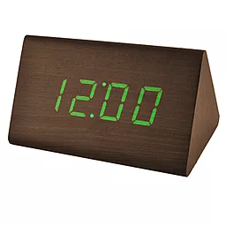 Часы VST VST-868-4 зеленые (корпус коричневый)