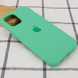 Чехол Silicone Case Full для Apple iPhone 12, iPhone 12 Pro Spearmint - миниатюра 2