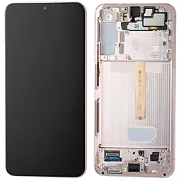 Дисплей Samsung Galaxy S22 Plus S906 з тачскріном і рамкою, сервісний оригінал, Pink Gold