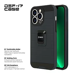 Чехол ArmorStandart DEF17 case для Apple iPhone 13 Pro Black (ARM61340) - миниатюра 2