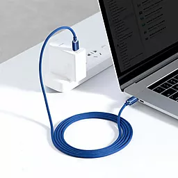 Кабель USB PD Baseus Crystal Shine 20V 5A USB Type-C - Type-C Cable Blue (CAJY000603) - миниатюра 6