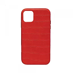 Чехол Apple Leather Case Full Crocodile for iPhone XS Max Red