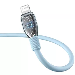 USB PD Кабель Baseus Pudding Series 20W 3A 2M USB Type-C - Lightning Cable Blue (P10355701311-00) - миниатюра 5
