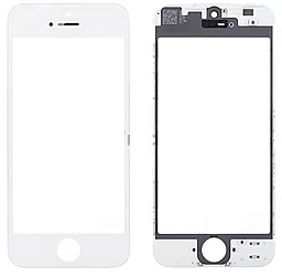 Корпусне скло дисплея Apple iPhone 5S, iPhone SE with frame (c OCA плівкою та поляризационной плівкою) White