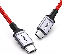 Кабель USB PD Ugreen US294 60W 3A USB Type-C - Type-C Male Cable Red (60186) - миниатюра 2
