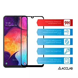 Защитное стекло ACCLAB Full Glue Samsung A505 Galaxy A50  Black (1283126508592) - миниатюра 2