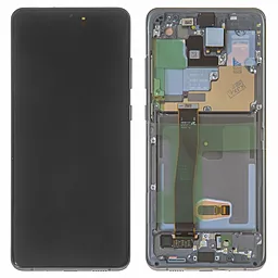Дисплей Samsung Galaxy S20 Ultra G988 з тачскріном і рамкою, сервісний оригінал, Grey