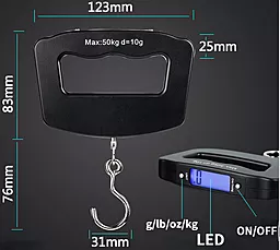 Цифровые весы 50kg Mini Portable Electronic Scale  - миниатюра 5