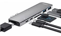 USB Type-C хаб Xiaomi DC-7 Hagibis Docking Station Silver - миниатюра 3