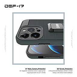 Чехол ArmorStandart DEF17 case для Apple iPhone 13 Pro Black (ARM61340) - миниатюра 4