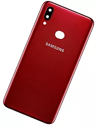 Задняя крышка корпуса Samsung Galaxy A10S 2019 A107 со стеклом камеры Original Red - миниатюра 2