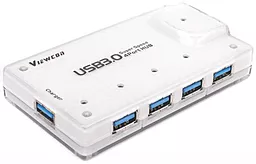 USB-A хаб Viewcon White 4хUSB3.0 (VE323)