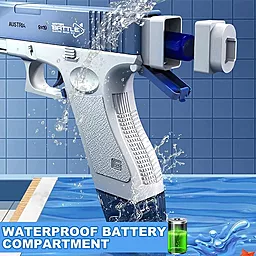 Водяний пістолет Glock Electric Water Storage Gun Pistol Shooting Toy - мініатюра 3