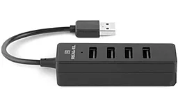 USB хаб REAL-EL HQ-154 (EL123110007) Black - миниатюра 3