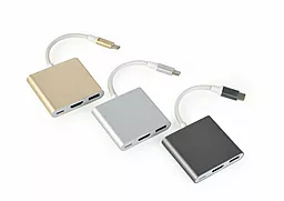 Мультипортовый USB Type-C хаб Cablexpert USB-C -> HDMI/USB3.0/USB Type-C (A-CM-HDMIF-02-MX)