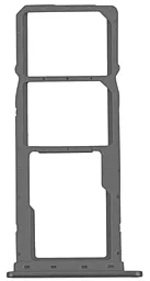 Держатель (лоток) Сим карты Nokia 2.4 / 3.4 / 5.4 и карты памяти Dual SIM Black