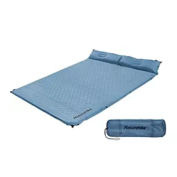 Naturehike Килимок самонадувний двомісний з подушкою 30мм CNH22DZ013  блакитний