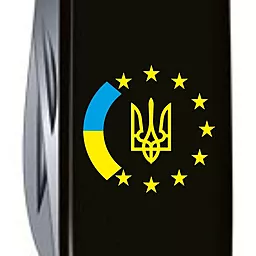 Мультитул Victorinox Huntsman Ukraine (1.3713.3_T1130u) Black Украина ЕС - миниатюра 3